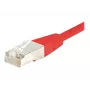 EXERTIS CONNECT Cat6 F/UTP patch kábel, červený, 50 m, Slimline ochrana proti zlomeniu 853351