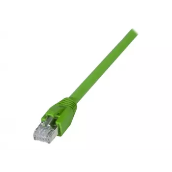 EXERTIS CONNECT Cat.6A S/FTP priemyselný patch kábel, PUR, zelená, 5 m 854298
