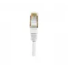 Exertis Connect 853811 Prepojovací kábel Cat.6 F/UTP, 1 m, biely, tenká ochrana proti ohybu