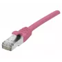 EXERTIS CONNECT Cat 6A S/FTP patch kábel, ružová, 1,5 m, Slim Snagless 854377