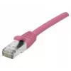 EXERTIS CONNECT Cat 6A S/FTP patch kábel, ružová, 1,5 m, Slim Snagless 854377