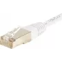 EXERTIS CONNECT CAT.6 F/UTP patch kábel, biely, 3,0 m, Slim Bend Protection 853814