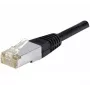 EXERTIS CONNECT Cat.6a F/UTP patch kábel, 0,3 m, čierny, 10 Gbps 850012