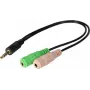 Exertis Connect CTIA headset adaptér - 3,5 mm TRRS na dual TRS (rozbočovač slúchadlá/mikrofón) 721135