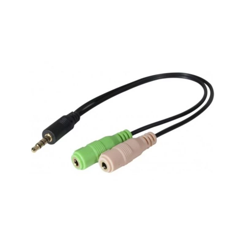 Exertis Connect CTIA headset adaptér - 3,5 mm TRRS na dual TRS (rozbočovač slúchadlá/mikrofón) 721135