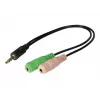 Exertis Connect CTIA headset adaptér - 3,5 mm TRRS na dual TRS (rozbočovač slúchadlá/mikrofón) 721135