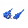 Exertis Connect napájací kábel, uhlový Schuko konektor samec na IEC C13 konektor samica, modrý, 5,0 m (808017)
