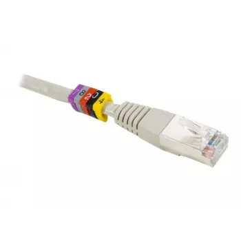 Exertis Connect Dexlan označovací krúžok na káble, žltý, číslice 0-9, 100 ks 753490
