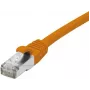 EXERTIS CONNECT Cat 6 F/UTP patch kábel, PoE, bezhalogénový, oranžová, 0,5 m, snagless 854421