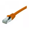 EXERTIS CONNECT Cat 6 F/UTP patch kábel, PoE, bezhalogénový, oranžová, 0,5 m, snagless 854421