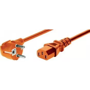 EXERTIS CONNECT napájací kábel, uhlový Schuko konektor samec na IEC C13 konektor samica, oranžový, 0,6 m (808071)