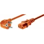 EXERTIS CONNECT napájací kábel, uhlový Schuko konektor samec na IEC C13 konektor samica, oranžový, 0,6 m (808071)