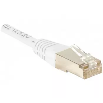 Exertis Connect 853816 Prepojovací kábel Cat.6 F/UTP, 10 m, biely, tenká ochrana proti ohybu