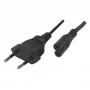 Exertis Connect napájací kábel, Euro konektor samec na Euro-8 konektor samica, čierny, 1,0 m (808308)