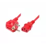 Exertis Connect uhlový napájací kábel Schuko na IEC C13, červený, 5 m 808029