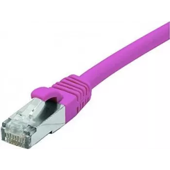 EXERTIS CONNECT Cat. 6 F/UTP PoE bezhalogénový patch kábel, ružová, 3,0 m s ochranou západky 854435
