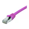 EXERTIS CONNECT Cat. 6 F/UTP PoE bezhalogénový patch kábel, ružová, 3,0 m s ochranou západky 854435