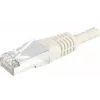 EXERTIS CONNECT Cat6 S/FTP PiMF patch kábel, sivá, 0,7 m, štíhla snagless priechodka 856837