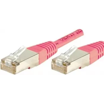 Exertis Connect 854476 Cat6 S/FTP sieťový patch kábel, 0,15 m, ružová