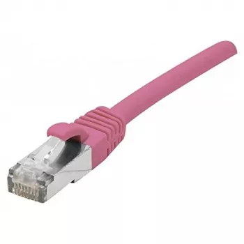 EXERTIS CONNECT Cat 6A S/FTP patch kábel, ružová, 15 m, Slim Strain Relief 854383