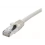 EXERTIS CONNECT Cat. 6A S/FTP patch kábel, TPE, bezhalogénový, GRS certifikovaný, snagless, sivá, 1 m 854503