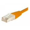EXERTIS CONNECT Cat.6 S/FTP patch kábel, PiMF, oranžový, 0,3 m 854464