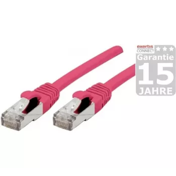 EXERTIS CONNECT Cat 6A S/FTP patch kábel, ružová, 20 m 854384