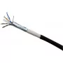 Exertis Connect Cat6 outdoor patch kábel RJ45 na RJ45, F/UTP, 20 m, čierny 845046