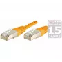 EXERTIS CONNECT Cat.6 S/FTP patch kábel, PiMF, oranžový, 0,7 m 854466