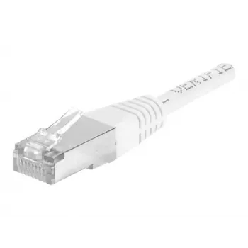 EXERTIS CONNECT Cat.6a F/UTP patch kábel, 10 m, čierny, 10 Gbps, RJ45, štíhla ochranná priechodka 850020