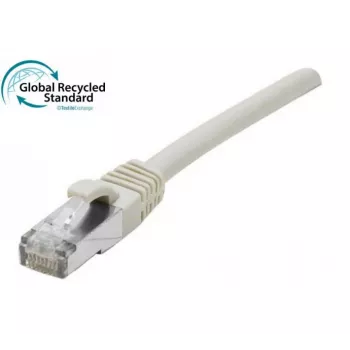 EXERTIS CONNECT Cat. 6A S/FTP patch kábel, PiMF, TPE bez halogénov, sivá, 2 m 854505