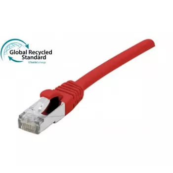 EXERTIS CONNECT RJ45 patch kábel Cat. 6, F/UTP, GRS certifikovaný, červený, 5,0 m 854625