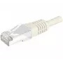 EXERTIS CONNECT Cat.6A S/FTP patch kábel, 90 m, sivý, 10 Gbps, Slim Snagless Boot 857795