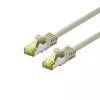 EXERTIS CONNECT Cat.6A S/FTP patch kábel, 90 m, sivý, 10 Gbps, Slim Snagless Boot 857795