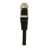 EXERTIS CONNECT Cat.6 S/FTP PiMF patch kábel, čierna, 0,7 m, Slim Snagless 856843