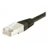 EXERTIS CONNECT Cat.6 S/FTP PiMF patch kábel, čierna, 0,7 m, Slim Snagless 856843
