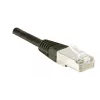 EXERTIS CONNECT Cat.6 S/FTP PiMF patch kábel, čierna, 0,7 m, Slim Snagless 856843