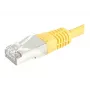 Exertis Connect 856831 Prepojovací kábel Cat.6 S/FTP PiMF, 0,5 m, žltý, tenká ochrana proti ohybu