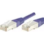 Exertis Connect 854450 Cat6 S/FTP sieťový patch kábel, fialová, 0,15 m