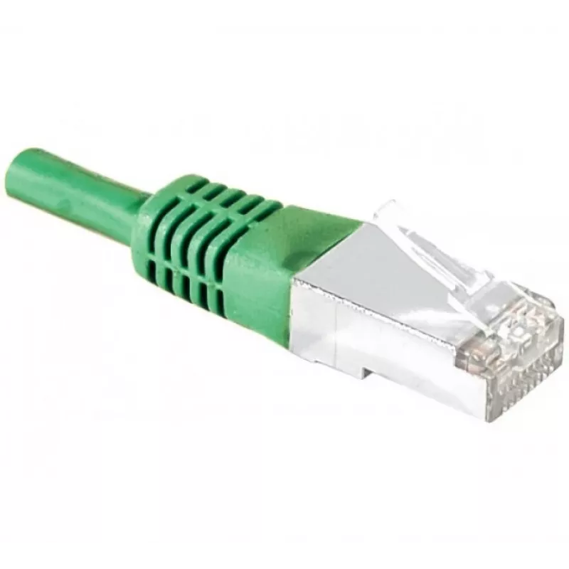 EXERTIS CONNECT S/FTP CAT.6 patch kábel, PiMF, zelený, 1,5 m, Slim Snagless 856857