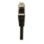 EXERTIS CONNECT Cat.6 S/FTP patch kábel, PiMF, čierny, 1,0 m, Slim Bend Protection 856852