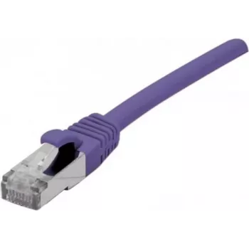 EXERTIS CONNECT Cat 6 F/UTP PoE bezhalogénový patch kábel, fialová, 10 m 854415