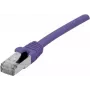 EXERTIS CONNECT Cat 6 F/UTP PoE bezhalogénový patch kábel, fialová, 10 m 854415