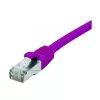 EXERTIS CONNECT Cat 6 F/UTP PoE bezhalogénový patch kábel, fialová, 10 m 854415
