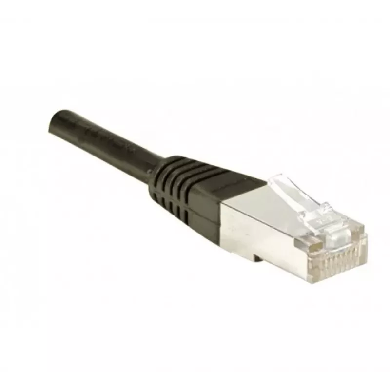 EXERTIS CONNECT Cat.6 S/FTP patch kábel, PiMF, 15 m, čierny, Slim Bend Protection 856924