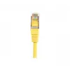 EXERTIS CONNECT Cat.6 F/UTP patch kábel, žltý, 1,5 m, Slim Snagless Boot 857930