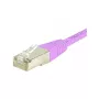 Exertis Connect 854478 Cat6 S/FTP patch kábel, ružová, 0,5 m, RJ45