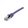 EXERTIS CONNECT Cat 6A S/FTP patch kábel, fialová, 0,15 m 858513