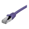 EXERTIS CONNECT Cat 6A S/FTP patch kábel, fialová, 0,15 m 858513