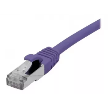 EXERTIS CONNECT Cat 6A S/FTP patch kábel, fialová, 0,15 m 858513